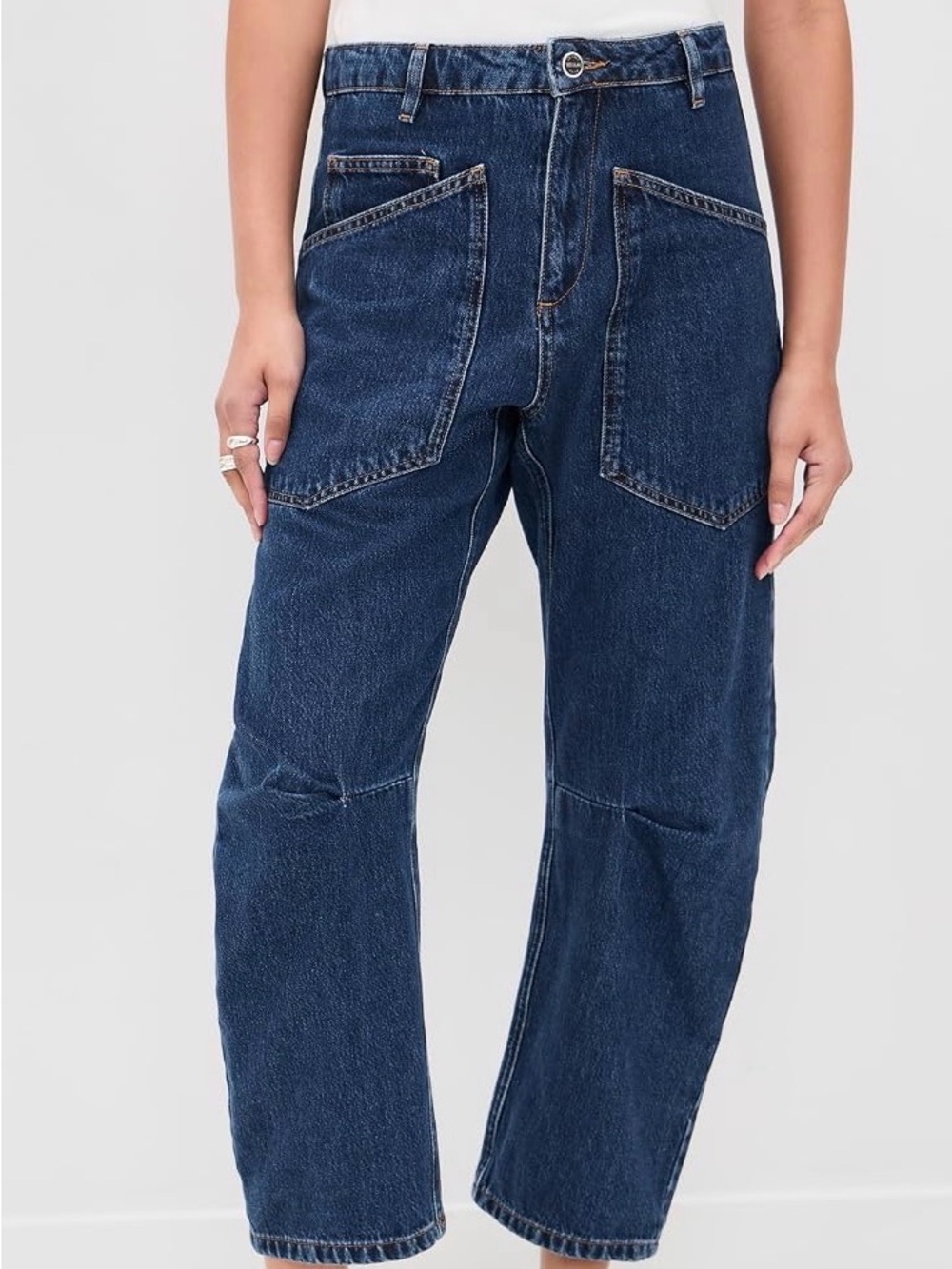 Secular Eastlyn Women’s Dark Blue Cropped Ankle Jeans